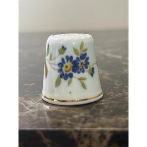 Vintage Hammersley Bone China Thimble, Floral Design